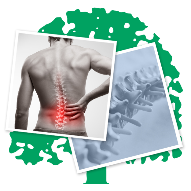 Man holding his back in pain